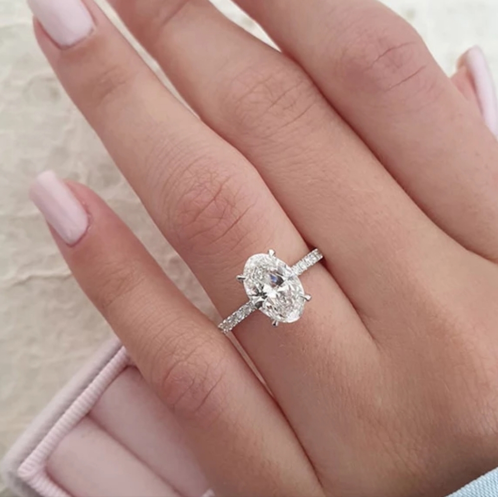 925 silver trend oval two